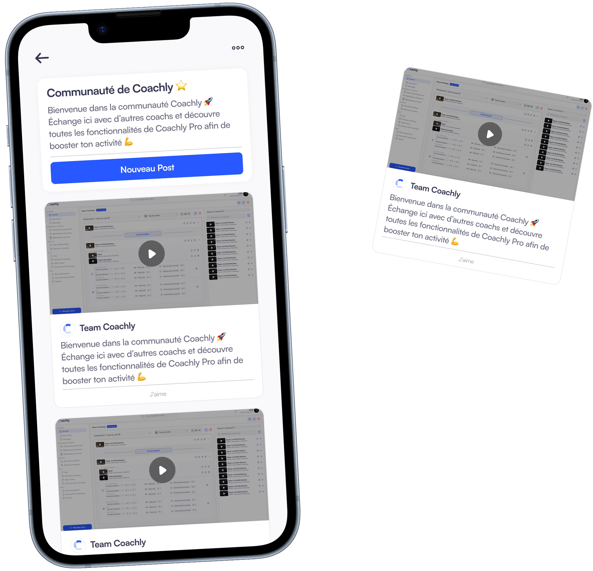 Coachly Client Mobile App Functionnality Image