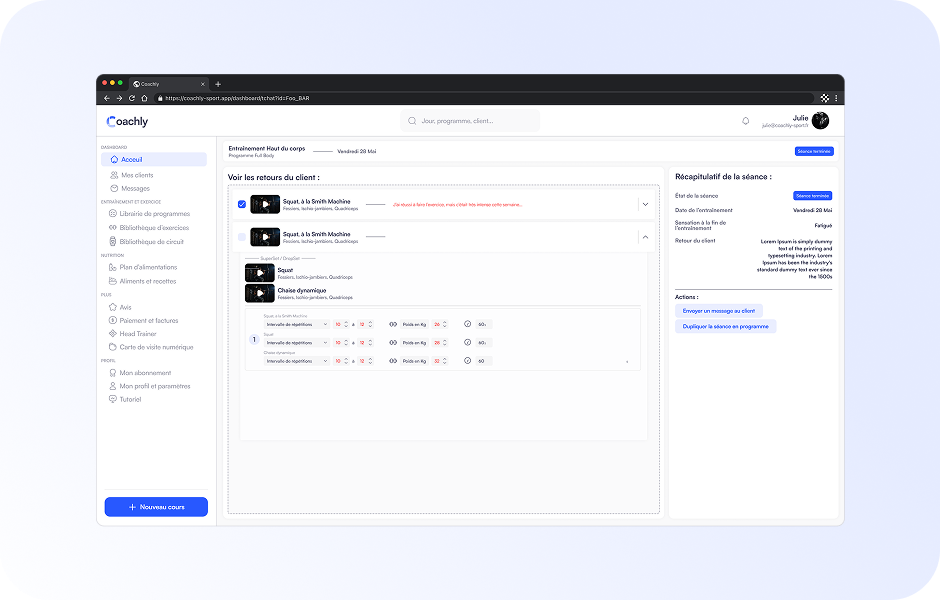 Client evolution main image exemple